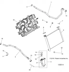 ENGINE, Охлаждение SYSTEM - A19SXS95FR (100814)