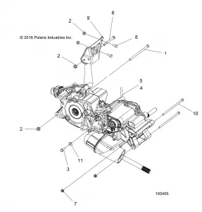 DRIVE TRAIN, MAIN GEARCASE MOUNTING - A19S6E57B1