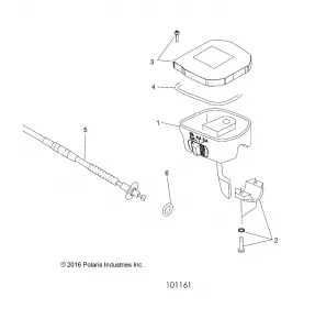 STEERING, CONTROLS, THROTTLE ASM. and CABLE - A19S6E57B1 (101161)