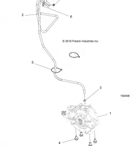 DRIVE TRAIN, FRONT GEARCASE MOUNTING - A19S6E57F1/FL 100458]