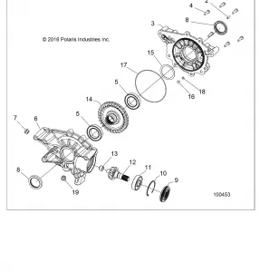 DRIVE TRAIN, REAR GEARCASE INTERNALS - A19S6E57F1/FL