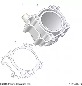 ENGINE, CYLINDER - A19S6E57F1/FL