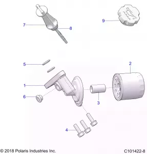 ENGINE, OIL FILTER and DIPSTICK - A19S6E57F1/FL