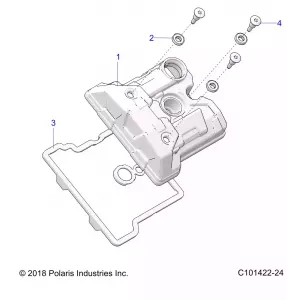 ENGINE, Клапанная крышка - A19S6E57F1/FL