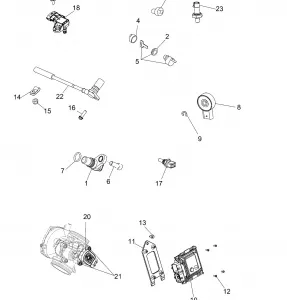 ELECTRICAL, SWITCHES, SENSORS and ECM - A19SEA57B1/5/9/L2/L7/E57B1/5/9/F57B4/SEY57B5/SEZ57BZ