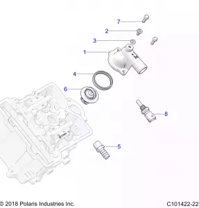 ENGINE, THERMOSTAT and COVER - A19SEA57B1/5/9/L2/L7/E57B1/5/9/F57B4/SEY57B5/SEZ57BZ