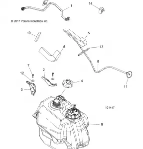 BODY, Топливная система TANK ASM. - A19SUE57D5 (101447)