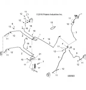 BRAKES, BRAKE LINES - A19SWE57B1 (100583)