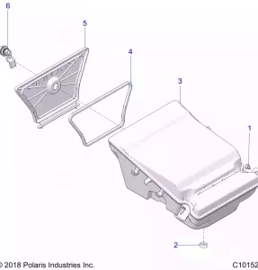 BODY, STORAGE BOX, REAR - A19SHS57CP (C101527)