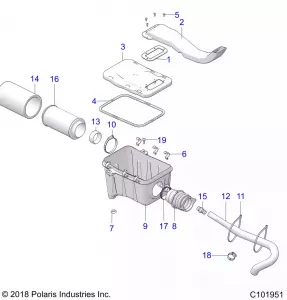 ENGINE, Впуск SYSTEM - A19SHS57CP (C101951)