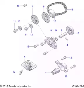 ENGINE, Маслянный насос - A19SHS57CP (C101422-9)