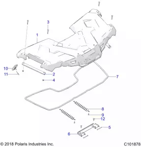 BODY, STORAGE, FRONT - A19SEA57F1/SEE57F1/SEE57F2 (C101878)