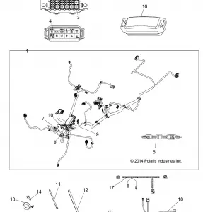 ELECTRICAL, MAIN WIRE HARNESS - A19SHD57B9/E57BJ/E57BW (49ATVHARNESS15570SP)