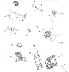 ELECTRICAL, SWITCHES, SENSORS and ECM - A19SWE57R1