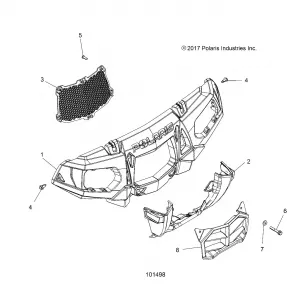 BODY, FRONT BUMPER and MOUNTING - A19SXN85A8