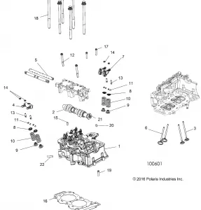 ENGINE, Головка блока цилиндров, CAM and VALVES - A19SXN85A8