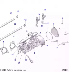 ENGINE, THROTTLE Кузовные детали - A19SXN85A8 (C102214)