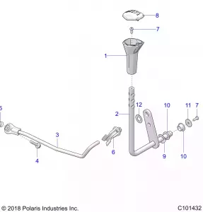 DRIVE TRAIN, GEAR SELECTOR - A19SXA85B1/B4/SXE85BC/B9/ZBJ (C101432)