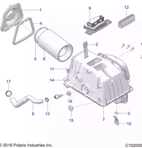 ENGINE, Впуск - A19SXA85B1/B4/SXE85BC/B9/ZBJ (C102000)