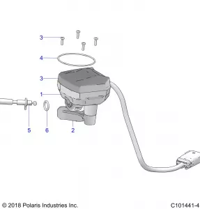 STEERING, CONTROLS, THROTTLE ASM. and CABLE - A19SXA85B1/B4/SXE85BC/B9/ZBJ (C101441-4)