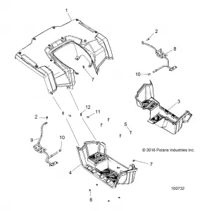 BODY, REAR CAB and FOOTWELLS - A19SDS57P5 (100732)