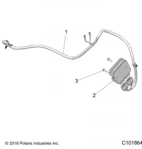 ELECTRICAL, VOLTAGE REGULATOR AND MOUNTING (FROM 11/30/2018) - A19SDS57P5 (C101864)