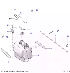 BODY, Топливная система TANK ASM. - A19SJE57BH