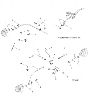 BRAKES, BRAKE LINES - A19SYE85BH (101532)