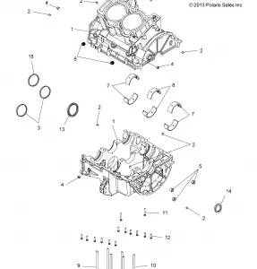 ENGINE, Картер - A19SYS95CH (49ATVКартер14SCRAM)