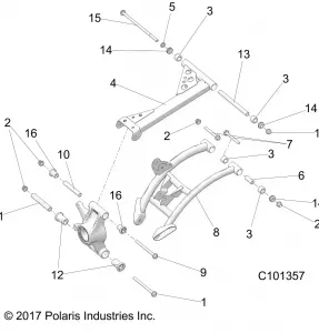 SUSPENSION, REAR - A19SYS95CH (C101357)