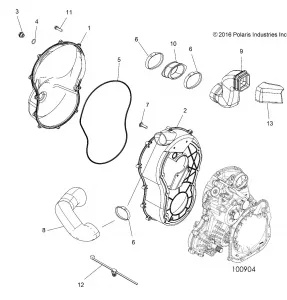 BODY, CLUTCH COVER - A19SYE95BV (100904)