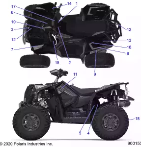 BODY, Наклейки - A20SVE95KR (900153-01)