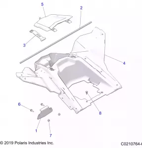 BODY, STORAGE, REAR - A20SVE95KR (C0210764-6)