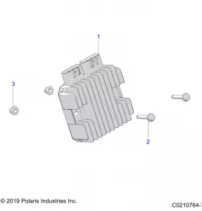 ELECTRICAL, VOLTAGE REGULATOR AND MOUNTING - A20SVE95KR (C0210764-7)