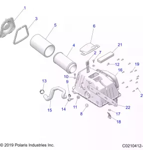 ENGINE, Впуск - A20SVE95KR (C0210412-1)