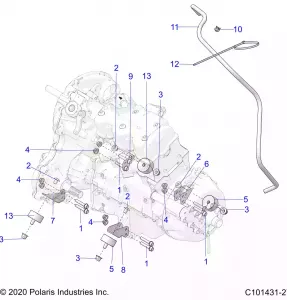 ENGINE, MOUNTING AND Вариатор MOUNTING - A20SVE95KR (C101431-27)