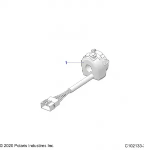 STEERING, CONTROLS, LEFT HAND CONTROLS - A20SVE95KR (C102133-3)