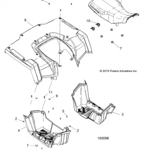 BODY, REAR CAB, Сидение and FOOTWELLS - A20SEE50A1/A5/CA1/CA5 (100096)