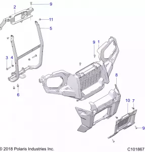 BODY, FRONT BUMPER and MOUNTING - A20SEA57A1/A4/A7/A9/B1/B4/B7/B9 (C101867)