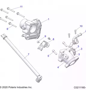 ENGINE, THROTTLE BODY and Топливная система RAIL, EVAP - A20SEA57B1/B4/B7/B9 (C0211160-1)