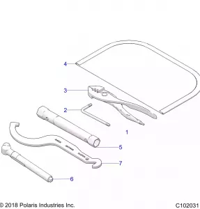 TOOLS, TOOL KIT - A20SEE57A1/A4/A7/A9/B1/B4/B7/B9 (C102031)