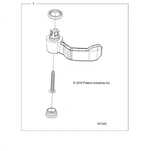 CONTROLS, THROTTLE ASSEMBLY, THROTTLE LEVER KIT - A20SEA57F1/E57F1 (101025)