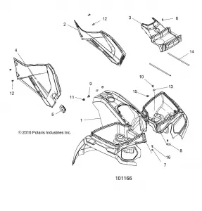 BODY, FRONT CAB and SIDE PANELS - A20SEF57C1/S57C1/C2/C5/C9/CK/CY/F1/F2 (101166)