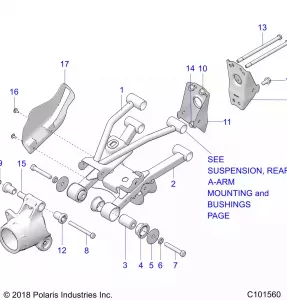 SUSPENSION, REAR - A20SEF57C1/S57C1/C2/C5/C9/CK/CY/F1/F2