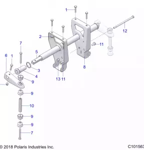 SUSPENSION, TORSION BAR - A20SEF57C1/S57C1/C2/C5/C9/CK/CY/F1/F2 (C101563)