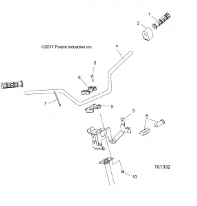 STEERING, HANDLEBAR and CONTROLS - A20SUE57D5 (101332)