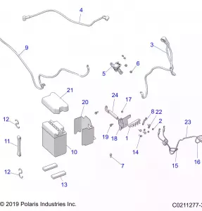 ELECTRICAL, BATTERY - A20SEA57L6/L7 (C0211277-3)