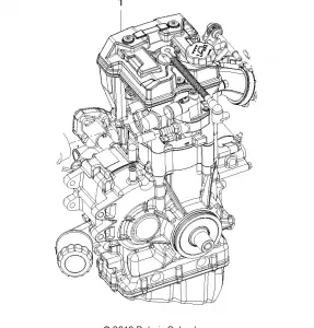 ENGINE, LONG BLOCK - A20SHE57FP/S57CP/FP/CU (49ATVLB14SP570)