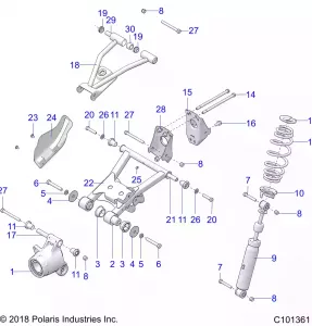 SUSPENSION, REAR - A20SHE57FP/S57CP/FP/CU