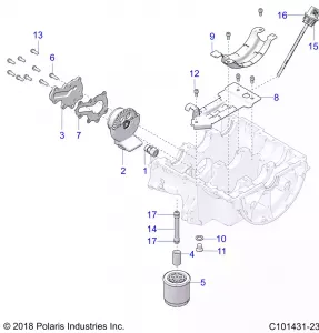 ENGINE, OIL SYSTEM - A20SXZ85AF/AP/CAF/CAP (C101431-23)